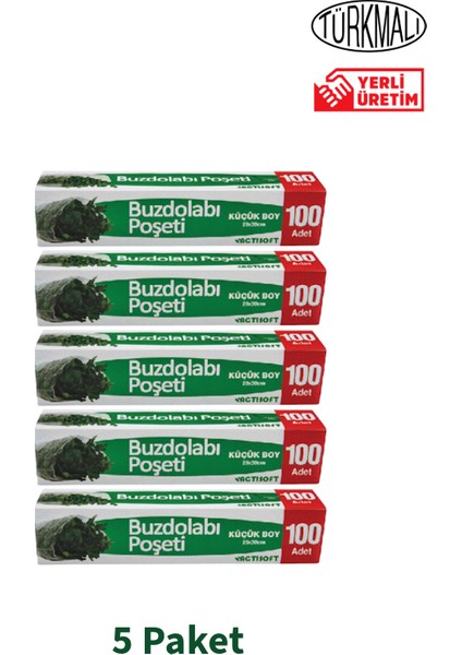 Buzdolabı Poşeti Küçük 100'LÜ x 5 Paket