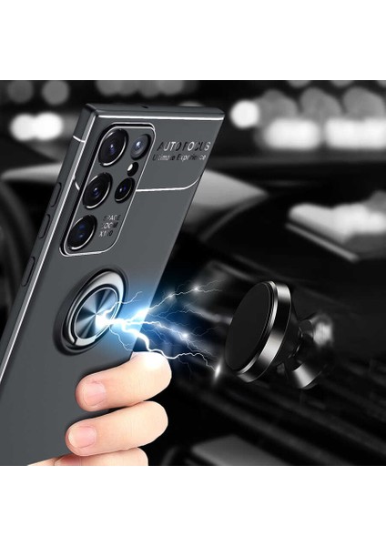 Galaxy S22 Ultra Uyumlu Ravel Silikon Kapak-Kırmızı indirimleri