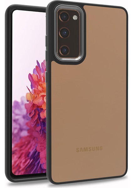 Galaxy S20 Fe Uyumlu Flora Kapak-Siyah