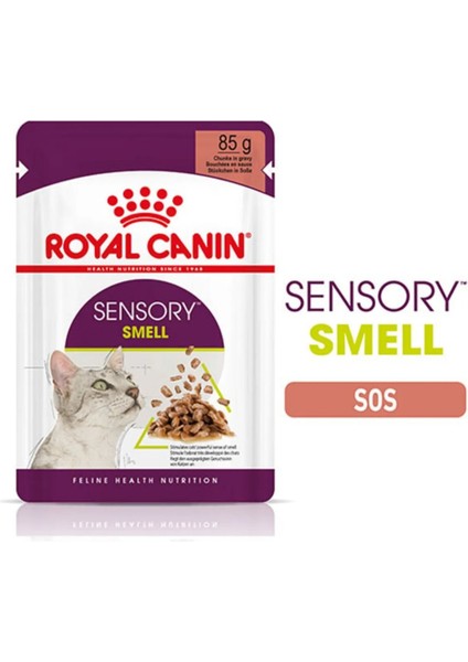 ROyuncakal Canin Sensory Smell In gravy Adult Kedi Konservesi 12X85 gr