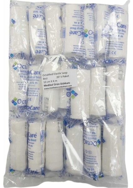 Octacare Elastik Hidrofil Sargı Bezi 10cm X 4m 50'Li Tek Paket
