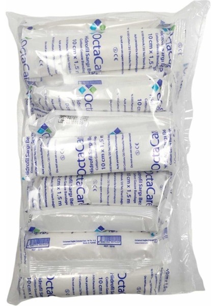 Octacare Hidrofil Sargı Bezi 10cm X 1,5m 20'Li Tek Paket