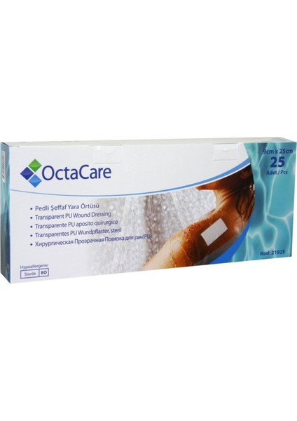 Octacare Şeffaf Pu Pedli Yara Örtüsü 9x25