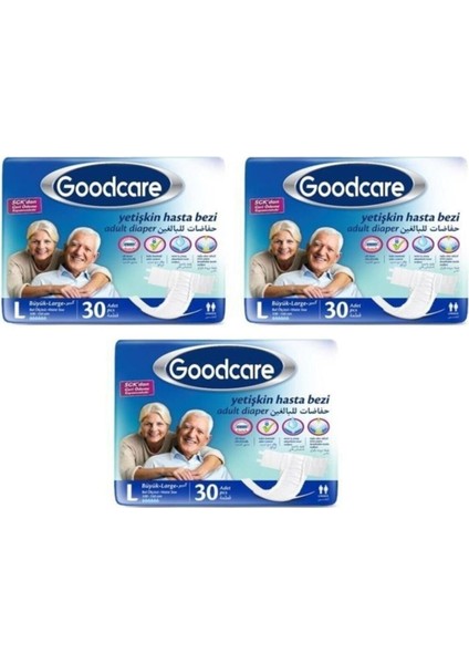 Good Care Goodcare -Joly Belbantlı Hasta Bezi 90 Adet Büyük Large