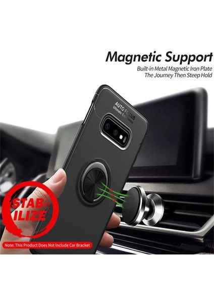 Galaxy S10E Uyumlu Ravel Silikon Kapak-Siyah-Mavi fiyatları