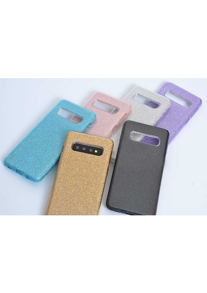 Galaxy S10 Uyumlu Shining Silikon-Mavi fırsatları
