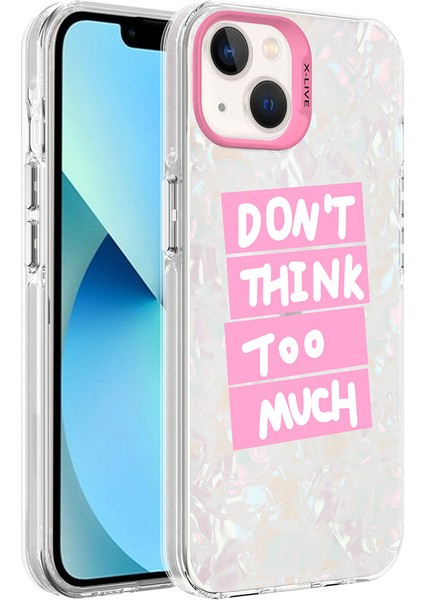iPhone 13 - Uyumlu Mermer Desenli Marbello Kapak-Yeşil