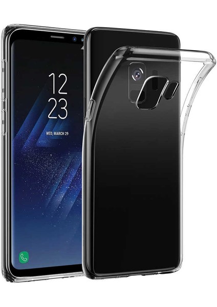 Galaxy S9 Uyumlu Imax Silikon Kamera Korumalı-Renksiz