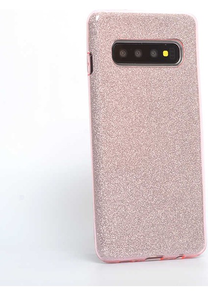 Galaxy S10 Uyumlu Shining Silikon-Rose Gold