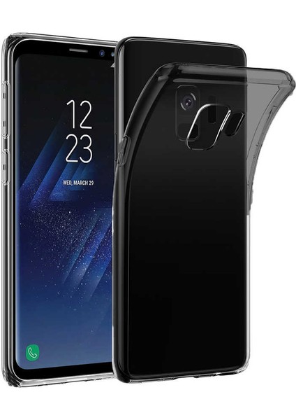 Galaxy S9 Uyumlu Imax Silikon Kamera Korumalı-Füme
