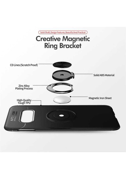 Galaxy S10E Uyumlu Ravel Silikon Kapak-Siyah-Rose Gold fırsatları