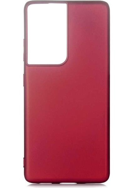 Galaxy S21 Ultra Uyumlu Premier Silikon Kapak-Mürdüm