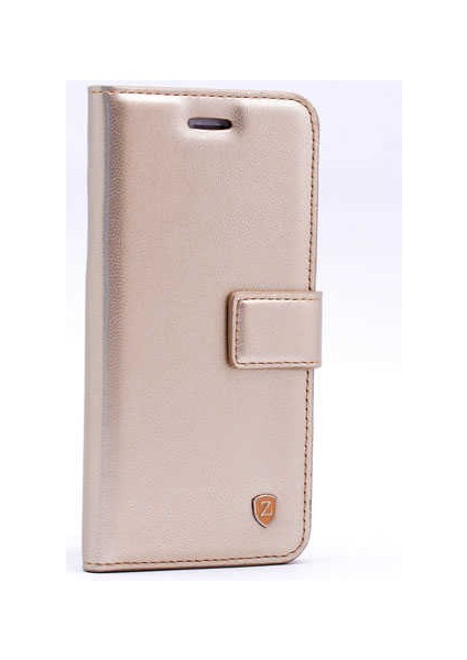 Galaxy S9 Uyumlu New Delüxe Kapaklı Standlı Uyumlu-Gold