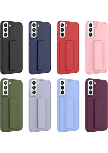 Galaxy S22 Plus Uyumlu Qstand Kapak-Pembe
