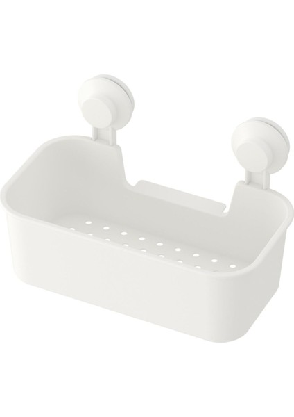 Ikea Beyaz Duş Sepeti Kare Meridyendukkan Banyo Raf Vantuzlu Banyo Rafı 28X17X17