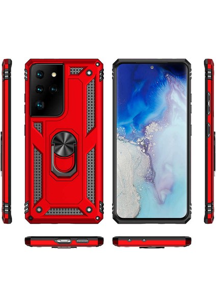 Galaxy S21 Ultra Uyumlu Vega Kapak-Gri
