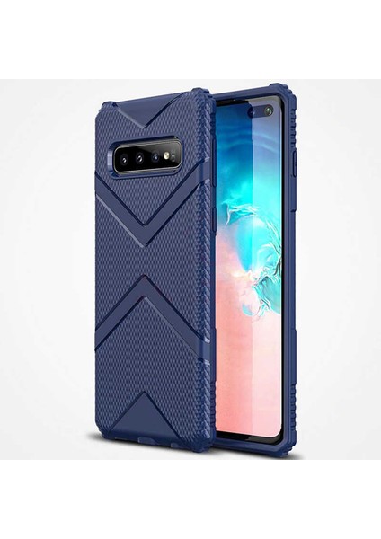 Galaxy S10 Uyumlu Hank Silikon-Lacivert