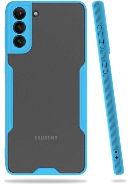Galaxy S21 Plus Uyumlu Parfe Kapak-Mavi