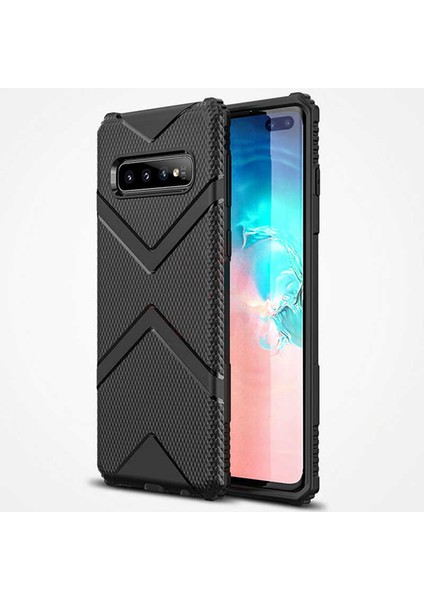 Galaxy S10 Uyumlu Hank Silikon-Siyah