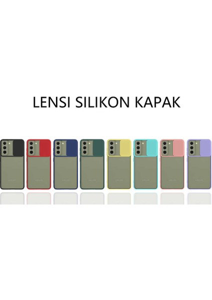 Galaxy S21 Fe Uyumlu Lensi Kapak-Lacivert
