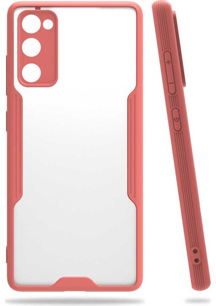 Galaxy S20 Fe Uyumlu Parfe Kapak-Pembe