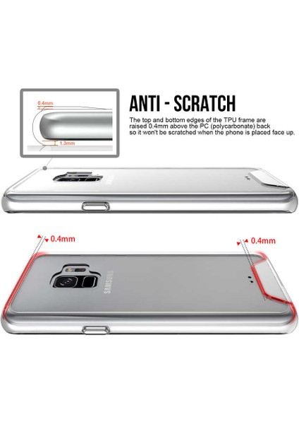 Galaxy S9 Uyumlu Gard Silikon-Renksiz fiyatları