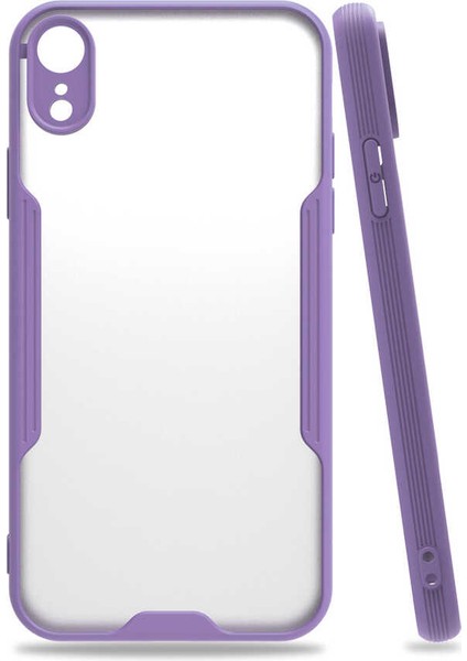 Ezotech iPhone Xr 6.1 - Uyumlu Parfe Kapak-Mor