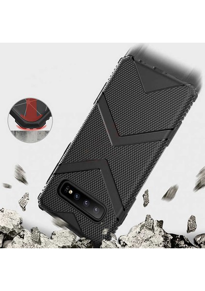 Galaxy S10 Uyumlu Hank Silikon-Koyu Yeşil modelleri