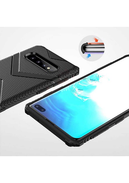Galaxy S10 Uyumlu Hank Silikon-Koyu Yeşil indirimleri