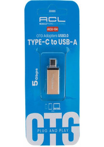 Data Aktarıcı Aparat Type-C ACU04 2324 ( Acl Type-C Otg Çevirici )-Erpilsan