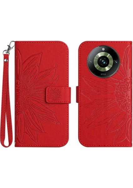 Realme 11 Pro Kabartmalı Ayçiçeği TeIefon Kılıfı (Yurt Dışından)