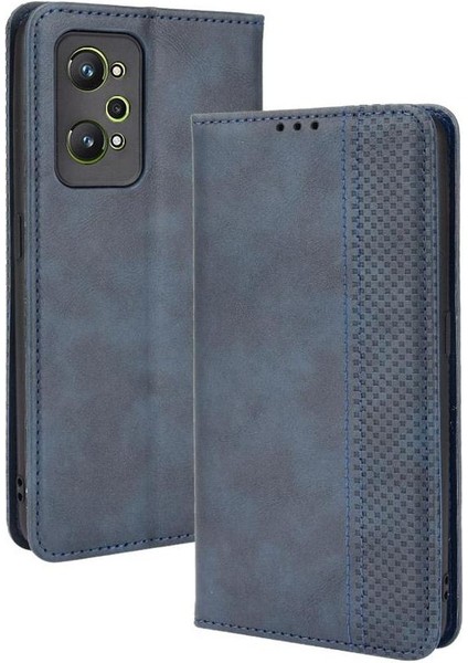 Realme Gt 2 Manyetik Pu Deri TeIefon Kılıfı (Yurt Dışından)