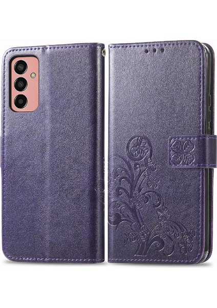 Samsung Galaxy M13 4g Dört Yaprak TeIefon Kılıfı (Yurt Dışından)