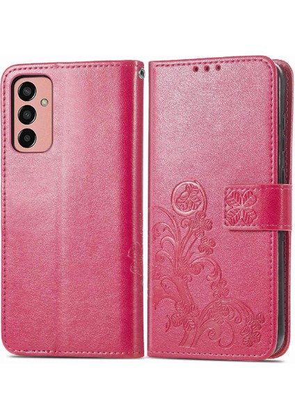 Samsung Galaxy M13 4g Dört Yaprak TeIefon Kılıfı (Yurt Dışından)
