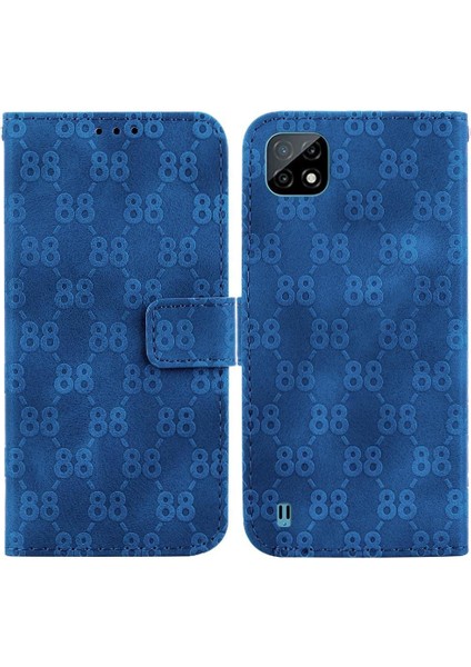 Realme C20/C11 2021 Pu Deri 8 TeIefon Kılıfı (Yurt Dışından)