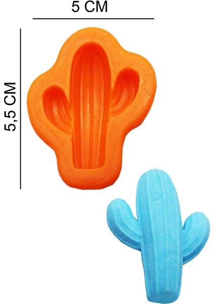 Kaktüs Silikon Şeker Hamuru, Sabun, Mum Kalıp