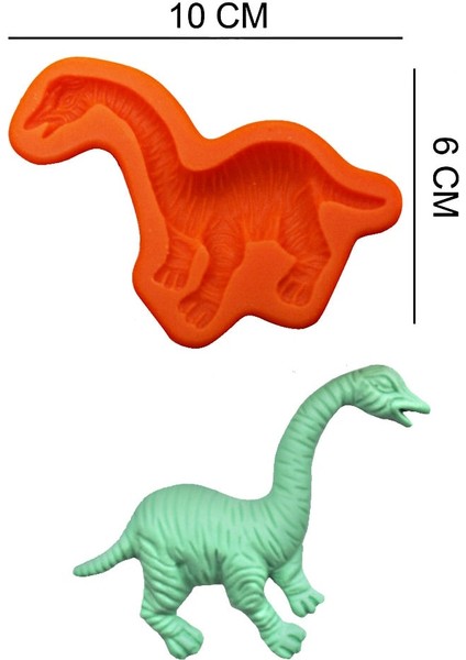 Dinozor Silikon Şeker Hamuru, Sabun, Mum Kalıp