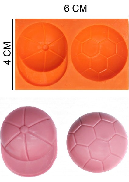 Şapka ve Top Silikon Şeker Hamuru, Sabun, Mum Kalıp