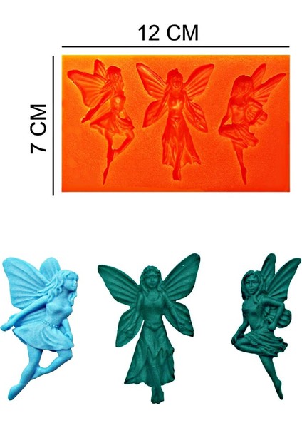 Periler Silikon Şeker Hamuru, Sabun, Mum Kalıp