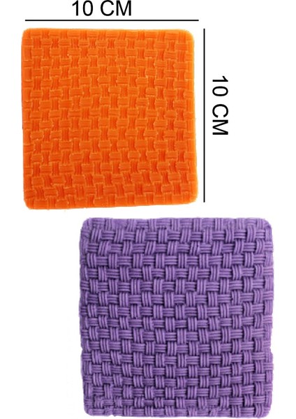 Desen Örgü Silikon Şeker Hamuru, Sabun, Mum Kalıp