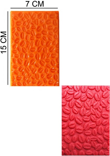 Desen Kahve Silikon Şeker Hamuru, Sabun, Mum Kalıp