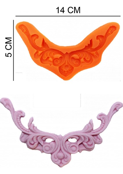 Dekor Silikon Şeker Hamuru, Sabun, Mum Kalıp