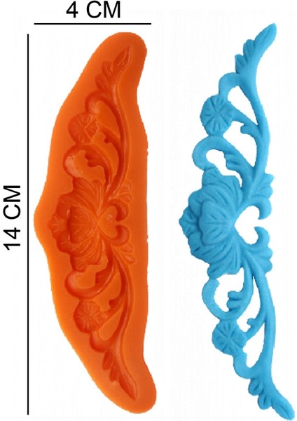 Dekor Silikon Şeker Hamuru, Sabun, Mum Kalıp