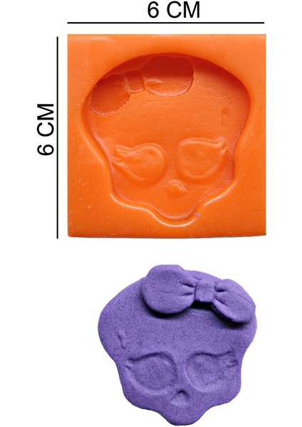 Monster High Silikon Şeker Hamuru, Sabun, Mum Kalıp