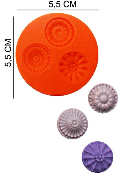 Kek Silikon Şeker Hamuru, Sabun, Mum Kalıp