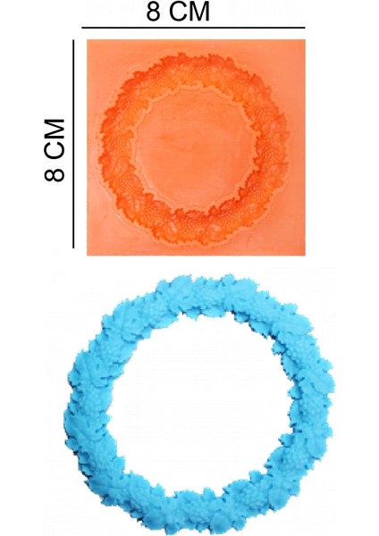 Çerçeve Taç Silikon Şeker Hamuru, Sabun, Mum Kalıp