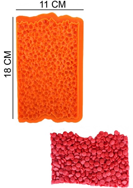 Desen Kahve Silikon Şeker Hamuru, Sabun, Mum Kalıp