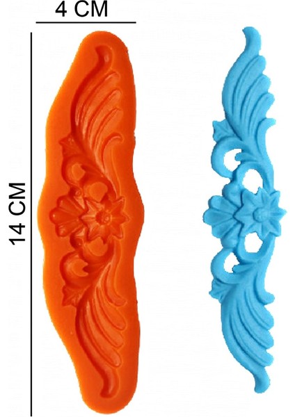 Dekor Silikon Şeker Hamuru, Sabun, Mum Kalıp