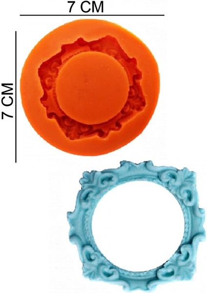 Çerçeve Silikon Şeker Hamuru, Sabun, Mum Kalıp