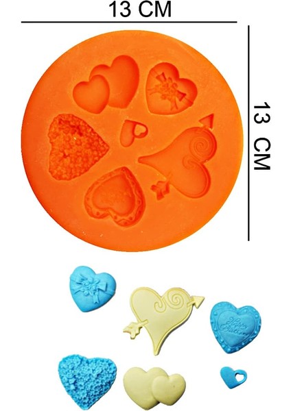 Kalpler Silikon Şeker Hamuru, Sabun, Mum Kalıp